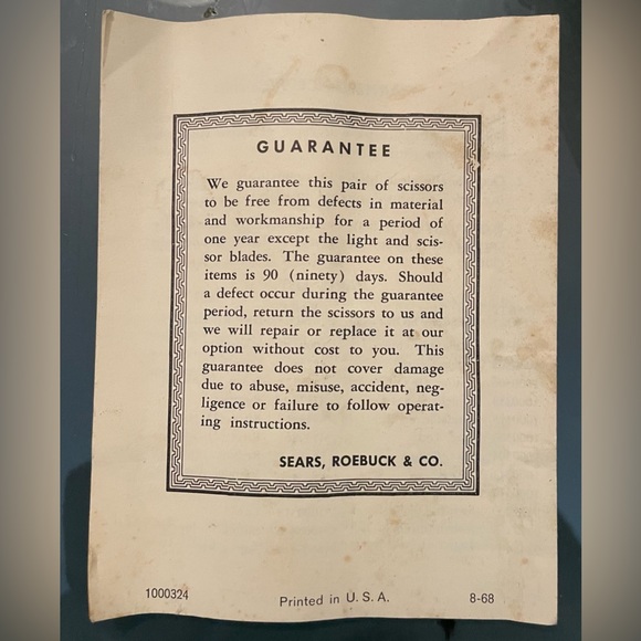 Vintage 1969 Electric Scissors in Box and works! With Instruction manual - Picture 5 of 11